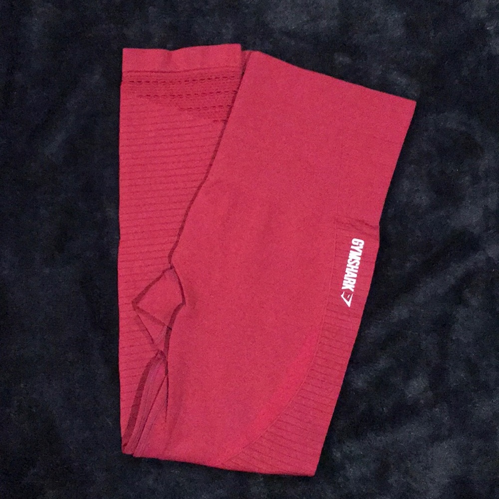 Gymshark red seamless full length leggings